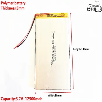 3.7 V 12500mAh 8080130 Litiu-Polimer Li-Po, li-ion Reîncărcabilă de celule de Baterii Pentru Mp3 MP4 MP5 GPS PSP mobil bluetooth