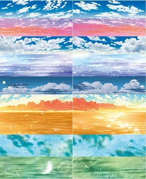 12 Modele de Bandă Washi Apa Mării de NORI Nori Vremea Planificator de Decor Japonez Adeziv DIY Mascare Hârtie Autocolante Jurnal Scrapbooking