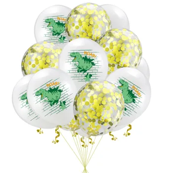 1 buc set Dinozaur Jurassic Baloane Folie 12inch Confetti Polka Dot Baloane din Latex Happy Aniversari Petrecere Copil de Dus Decor Baloane