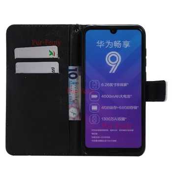 Piele Flip-Caz Acoperire Pentru Huawei Y7 2019 Y 7 Y72019 Silicon Moale Magnet Book Wallet Cover Pentru Huawei Y7 2019 DUB-LX1 caz