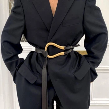 Brand de lux curea de PU curea din piele pentru femei 2020 talie curea de moda cintos aur în formă de U catarama de înaltă calitate cinturon mujer