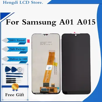 Original, LCD Pentru Samsung Galaxy A01 A015 A015F Display LCD Touch Ecran Digitizor de Asamblare Pentru Samsung A01 Display Ecran +Instrumente