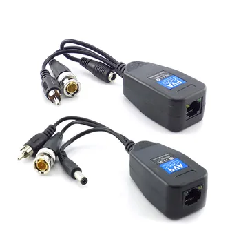 1 Perechi 3 in 1 Video BNC Putere Balun Conector Audio 75ohm Convertor Pasiv de Emisie-recepție pentru Camera de Securitate CCTV Sistem