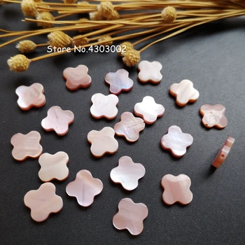 30pcs/lot 12mm Naturale de Flori Tăiate Mama de Perla shell Margele Roz de Trifoi Tăiate MOP Pearl Shell pentru DIY Cercei Bijuterii