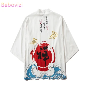 17 Stil Tigru De Imprimare Harajuku Moda Japoneză Kimono Femei Bărbați 2020 Cardigan Bluza Haori Obi Asiatice Haine Samurai
