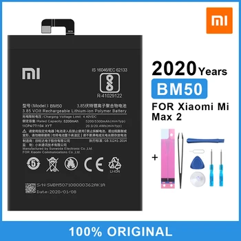 Xiao Mi schimb Originale Baterie BM50 Pentru Xiaomi Mi Max 2 Max2 Reale Bateria Telefonului 5300mAh de Mare Capacitate Cu acces Gratuit la Instrumente