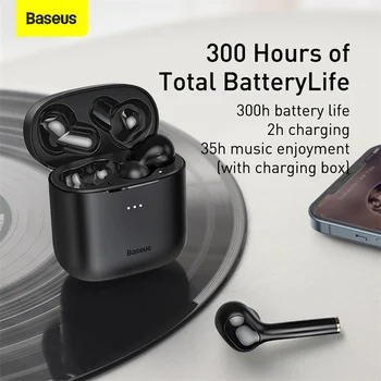 Baseus W06 TWS Căști Bluetooth Wireless 5.0 Căști IP55 rezistent la apa HD Stereo Auriculare Suport de Încărcare Wireless Qi