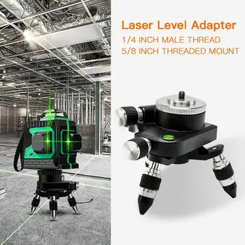 Laser de Nivel Adaptor de 360 de Grade de Ajustare Rotație de Bază Trepied Suport Pentru 1/4inch Interfață de Nivel cu Laser de Cotitură Bază Pivotant