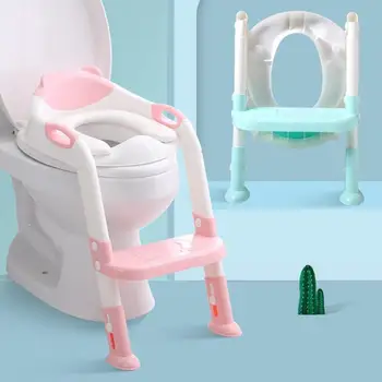 Pliant Baby Potty De Formare Pentru Sugari Copii De Toaletă De Formare, Cu Spatar Reglabil Baby Olita Scara Copilul Toaletă Scaun Rabatabil