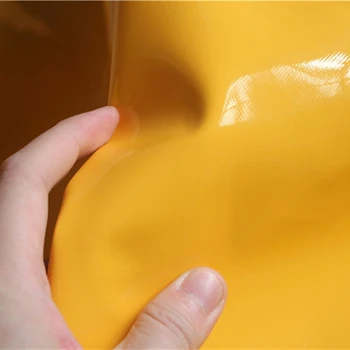 Piele lăcuită Material Oglindă Mango galben rezistent la apa DIY Mozaic Saci de Arcuri de Haine de Blana Etapă Decor COSplay Designer de Tesatura