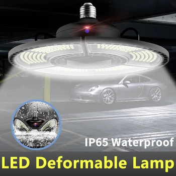 Deformabile Garaj de Lumină LED-uri Bec de 60W 80W 100W, 120W E27 UFO LED 110V E26 Impermeabil LED 220V Lampă de Iluminat Industrial 2835
