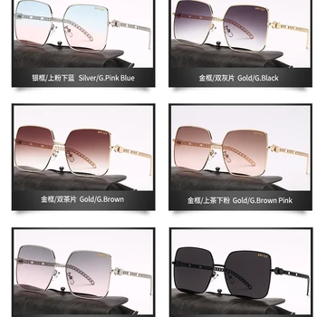 MIZHO Supradimensionat ochelari de Soare Femei Nuante Oglindă de sex Feminin Pătrat Ochelari de Soare Pentru Femei Acoperire Gafas de Brand de Moda ochelari de Soare Prod