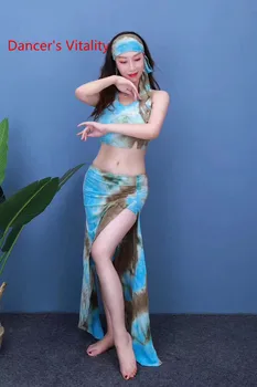 Belly dance costum de formare 2020 nou fusta lunga Set pentru incepatori de sex feminin, Femeile de Dans din Buric Haine Doamna Egipt Dans de Schi de Top