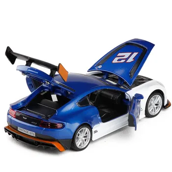 1/32 Martin GT3 Simulare de Curse Model de Vehicul Aliaj Trage Înapoi Patru Ușă Deschisă Mașină de Jucărie de Colecție Cadou Ornament Jucării pentru Copii