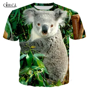 Vara Imprimare 3D Koala Sălbatice Nou Animal Sălbatic Barbati Tricou Harajuku Supradimensionat Tricou Barbati/Femei Koala Streetwear Maneci Scurte Topuri
