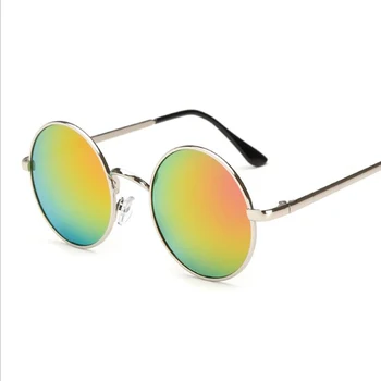 Glitztxunk Negru Rotund Vintage Polarizat ochelari de Soare Femei Barbati Sport ochelari de Soare UV400 în aer liber Conducere Sport ochelari de Soare Ochelari de protecție
