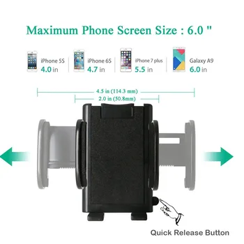 XMXCZKJ Universal Parbriz, tabloul de Bord Flexibil Brațul Lung Masina Telefon suport de Montare pentru iPhone X 8 suport de Montare Auto pentru telefon Xiaomi