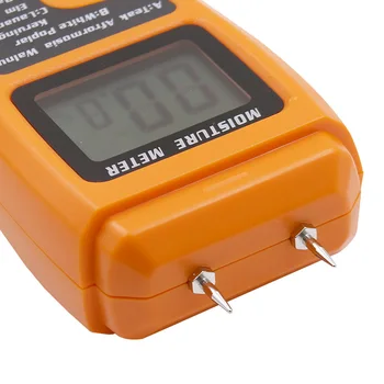 Orange 0-99.9% Doi Pini Digitale Lemn Metru de Umiditate din Lemn de Umiditate Tester Higrometru din Lemn Umed Detector Ecran LCD Mare
