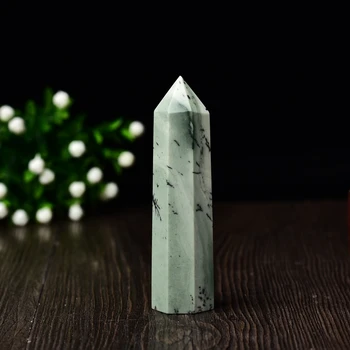 1 BUC Cristal Natural Punct de Piatra Agat, Cuarț Vindecare Obelisc Bagheta Turn Minerală 50-80mm pentru Decoratiuni Ornamente DIY Cadou