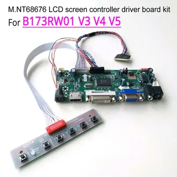 Pentru B173RW01 V3 V4 V5 VGA+DVI laptop LCD M. NT68676 ecran controler unitate de bord WLED LVDS 40Pin 17.3