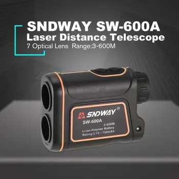 SNDWAY SW-600A Telescop Monocular Telemetru cu Laser 600m Trena Laser Distanța de Meter Golf Vânătoare laser Range Finder