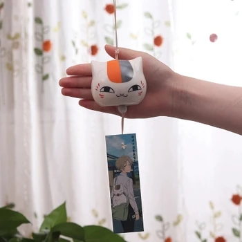Sticla ceramica Japoneză clopoței de Vânt Norocos clopote agățat decoratiuni Binecuvânteze windchimes Cat profesor Japonez anime xia mu