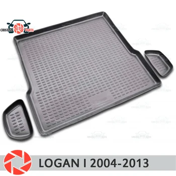Pentru Renault Logan 2004-2013 portbagaj covoraș podea covoare non alunecare poliuretan murdărie protectie interior portbagaj auto styling