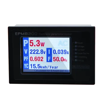 ZHURUI EPM8200 LCD TFT digital de curent monofazat energy calculator metru /monitor de putere/watt metru/ 1000w /4A/220v