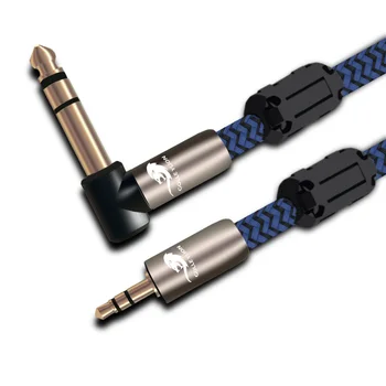 Cablu Audio Hifi Direct Mini Jack de 3,5 mm la Unghi de 6.35 mm 1/4