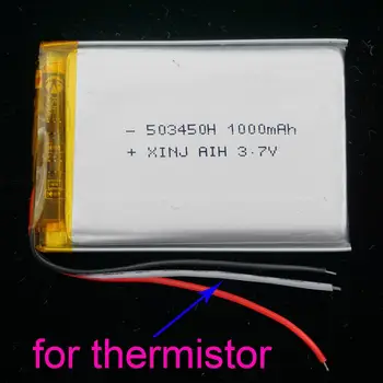 XINJ 3.7 V 1000 mAh 3wires pentru termistor Li-Polimer li-po Baterie 503450 Pentru GPS Music player-E-book PAD MIJLOCUL Portabile Tablet PC