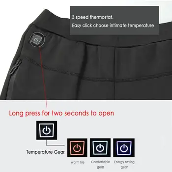 Bărbați și femei de iarnă pantaloni Cald genunchi talie căldură Inteligent pantaloni fierbinte în interiorul și în afara purta pantaloni de flanel inteligent încălzit pantaloni