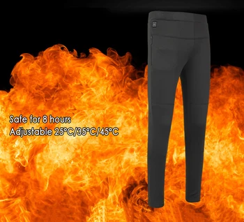 Bărbați și femei de iarnă pantaloni Cald genunchi talie căldură Inteligent pantaloni fierbinte în interiorul și în afara purta pantaloni de flanel inteligent încălzit pantaloni