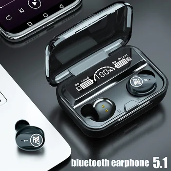Rezistent la apa IPX7 Bluetooth Căști de Anulare a Zgomotului Căști Bluetooth Cu Microfon Căști fără Fir Bluetooth HD Apel Pavilioane Tws