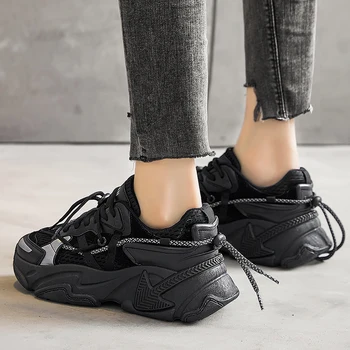 Pantofi De Moda Pentru Femei Indesata Tata Pantofi De Sex Feminin Adidași Moale Respirabil Vulcanizat De Sport Doamnelor Platforma Încălțăminte Zapatos De Mujer