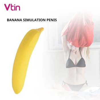 G Spot Vagin Vibrator Pentru Femei Clitorisul Banana Simulare Penis artificial Jucarii Sexuale pentru Femei Adulți de sex Feminin Penis artificial Sex-Shop