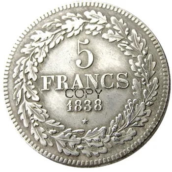 Belgia Un Set De(1832-1849) 9pcs leopold Premier, Roi Des Belges 5 Franci Copia Monede