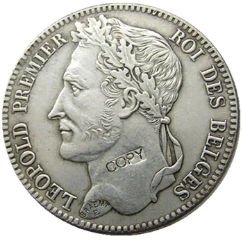 Belgia Un Set De(1832-1849) 9pcs leopold Premier, Roi Des Belges 5 Franci Copia Monede