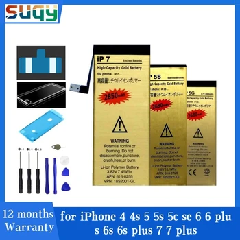 Suqy Bateria pentru Iphone 5 pentru Iphone 4 4s 5 5s 5c Se 6 6 Plus 6s 6s Plus 7 7 Plus Baterie pentru Baterii de Telefon cu Instrument de Urmărire