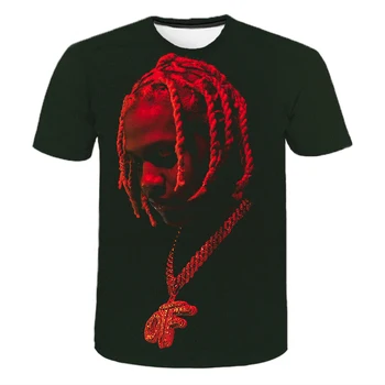 Lil Durk 3D Imprimate Tricou Rapper Bărbați și Femei Tricou Cool Hip Hop Tricou Fashion Street Tricou Unisex