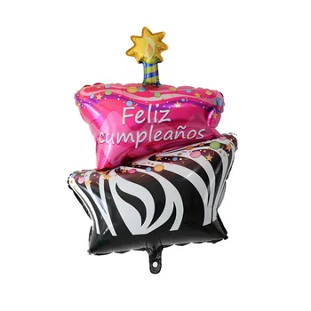 50pc 55*95cm spaniolă Tort Folie cu Heliu Baloane Petrecere de Aniversare pentru Copii Decoratiuni botezuri Globos Gonflabile, Bile de Aer