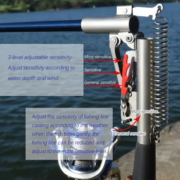 2.1 m/2,4 m/2.7 m/3,0 m Automată Tijă de Pescuit Telescopic Reglabil pe Rod Polul Dispozitiv de Mare, Râu, Lac, Piscină Pește Aborda cu suport