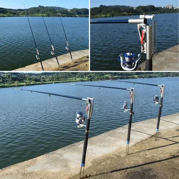 2.1 m/2,4 m/2.7 m/3,0 m Automată Tijă de Pescuit Telescopic Reglabil pe Rod Polul Dispozitiv de Mare, Râu, Lac, Piscină Pește Aborda cu suport