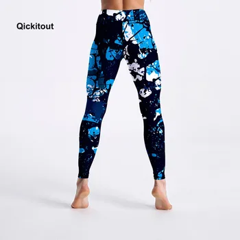 Qickitout Sexy Pantaloni De Vara Pantaloni 2018 Casual Jambiere De Imprimare Rapidă De Uscare Femei De Înaltă Talie Jambiere Pantaloni Fitness