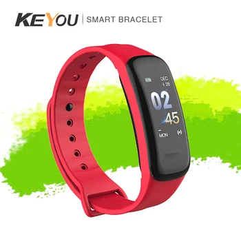 KEYOU-C1 plus brățară inteligent heart rate monitor de presiune sanguina sanatoasa bratara pas calorii calorii fitness brățară