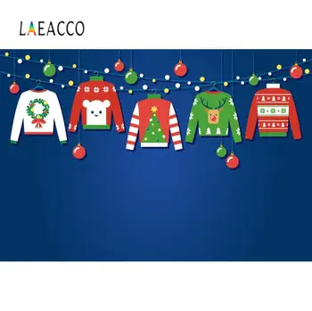 Laeaco Crăciun Fericit Urât Pulover Tricou Partid Decor Copil Desene Animate Poster Fundal Fotografie, Fotografie De Fundal Pentru Studio Foto