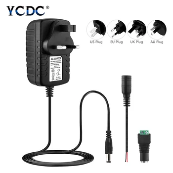 Convertor de putere Adaptor de Alimentare UE NE Plug AC 100-240V-DC 12V 2A Trecerea Transformator Încărcător Pentru Benzi cu LED-uri de Lumină CCTV Driver