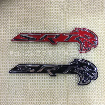 3D Metal Grila Fata cu Emblema Autocolant Auto Styling SRT Logo-ul pentru Dodge Challenger SRT Demon SRT8 RC Hellcat Încărcător de Calibru Grila