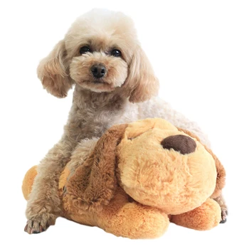 Jucărie De Câine De Emoție Jucărie Animale De Companie Animale De Companie De Încălzire Jucărie De Pluș Confortabil Comportamentale Ajutor Pentru Formare Jucărie Câine Somn Cat Inima Bate Papusa De Plus