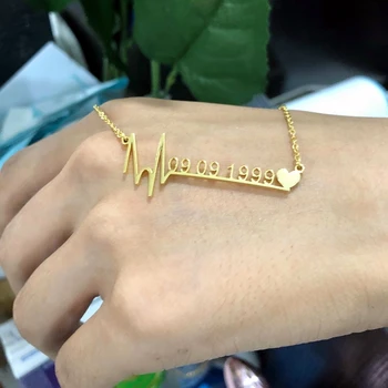 Moda personalizate din Oțel Inoxidabil Numele Colier Scrisoare Personalizata de Aur și argint de Culoare Cravată Colier Pandantiv cadou de Ziua Mamei