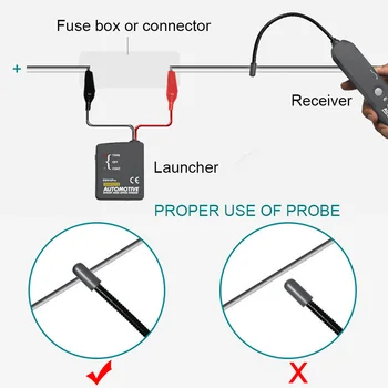 Auto Circuit Tester Cablu De Sârmă Scurt Deschideți Finder Scurt-Circuit Tracker Auto Tracer Diagnostica Finder